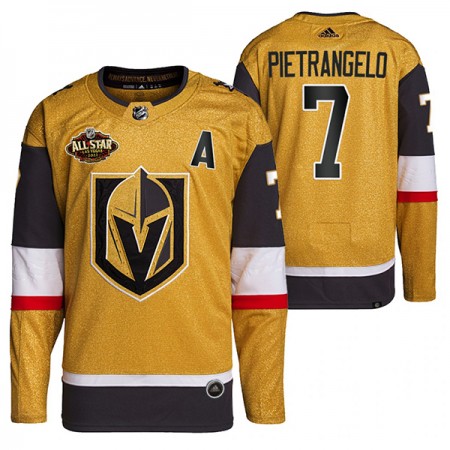 Pánské Hokejový Dres Vegas Golden Knights Alex Pietrangelo 7 2022 NHL All-Star Gold Authentic